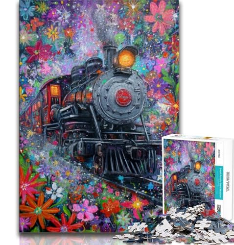 Fantasy-Zug-Puzzle 1000 Teile für Erwachsene, anspruchsvolles Spiel und Familienspiel, ganze Familie, 75x50cm Fantasy-Zug-Puzzle 1000 Teile für Erwachsene, anspruchsvolles Spiel und Familienspiel, ganze Familie, 75x50cm von GKJPOXZJ