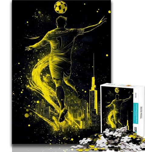 Fußballspieler-Puzzle, 1000 Teile, für Erwachsene und Jugendliche, entspannendes intellektuelles Lernspielzeug, Geburtstagsgeschenk, Geschenke, Wandkunst, 75x50cm Fußballspieler-Puzzle, 1000 Teile, für Erwachsene und Jugendliche, entspannendes intellektuelles Lernspielzeug, Geburtstagsgeschenk, Geschenke, Wandkunst, 75x50cm von GKJPOXZJ