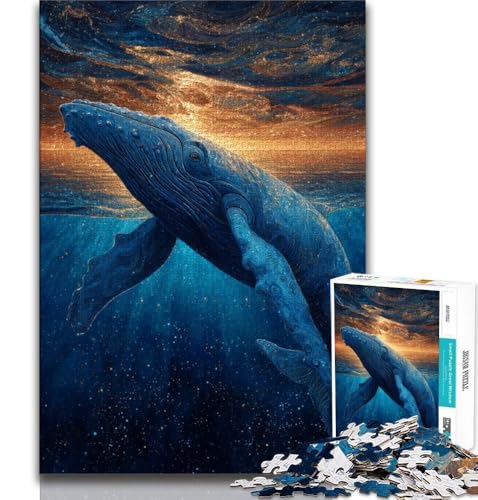Galaxy Whale 1000-teiliges Puzzle für Erwachsene und Jugendliche, Denkspiel, Wanddekoration, einzigartige Geburtstags, 38x26cm Galaxy Whale 1000-teiliges Puzzle für Erwachsene und Jugendliche, Denkspiel, Wanddekoration, einzigartige Geburtstags, 38x26cm von GKJPOXZJ
