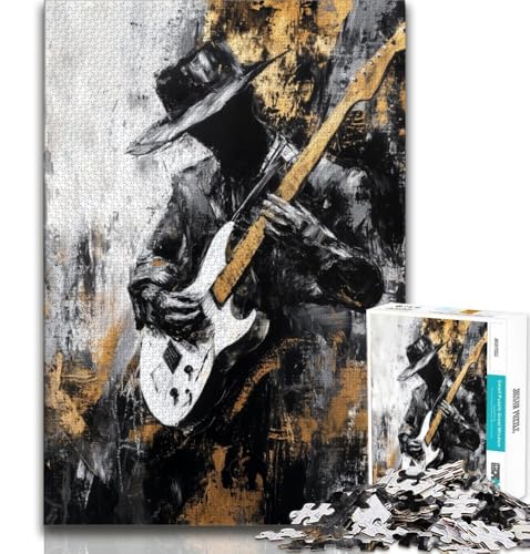Gitarre Spielen, Ölgemälde-Puzzles für Teenager, 1000-teiliges Puzzle, lustige Spiele, jedes Teil ist einzigartig – anspruchsvolles Familienspiel, 38x26cm Gitarre Spielen, Ölgemälde-Puzzles für Teenager, 1000-teiliges Puzzle, lustige Spiele, jedes Teil ist einzigartig – anspruchsvolles Familienspiel, 38x26cm von GKJPOXZJ