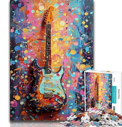 Gitarren-Ölgemälde, 1000-teiliges Puzzle für Erwachsene, Geschenke, dekomprimierendes intellektuelles Lernspielzeug, perfekte Dekoration, 38x26cm Gitarren-Ölgemälde, 1000-teiliges Puzzle für Erwachsene, Geschenke, dekomprimierendes intellektuelles Lernspielzeug, perfekte Dekoration, 38x26cm von GKJPOXZJ
