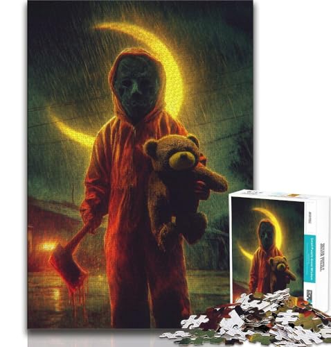 Horrorfilm-Puzzle für Teenager, 1000 Teile, anspruchsvolles Spiel, Geschenke für die ganze Familie, 75x50cm Horrorfilm-Puzzle für Teenager, 1000 Teile, anspruchsvolles Spiel, Geschenke für die ganze Familie, 75x50cm von GKJPOXZJ