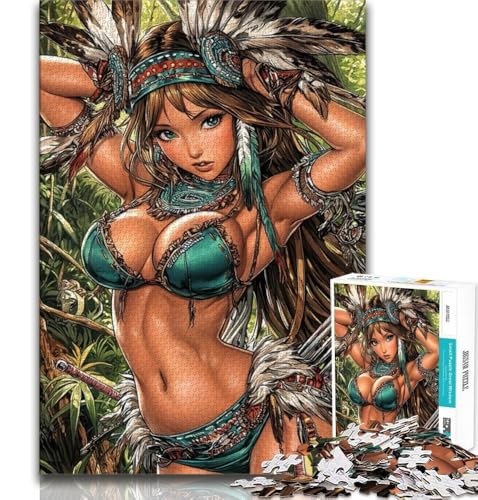 Indische Prinzessinnen-Puzzles für Teenager, 1000 Teile, dekomprimierendes intellektuelles Lernspielzeug, tolle Geschenke und Spielzeuge, 75x50cm Indische Prinzessinnen-Puzzles für Teenager, 1000 Teile, dekomprimierendes intellektuelles Lernspielzeug, tolle Geschenke und Spielzeuge, 75x50cm von GKJPOXZJ