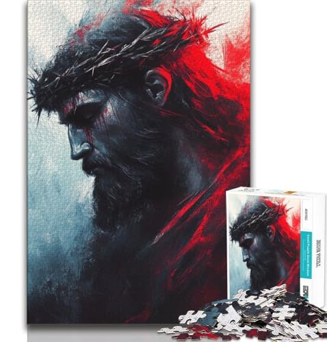 Jesus-Puzzle mit 1000 Teilen für Erwachsene, anspruchsvolles Spiel und Familienspiel, ganze Familie, 38x26cm Jesus-Puzzle mit 1000 Teilen für Erwachsene, anspruchsvolles Spiel und Familienspiel, ganze Familie, 38x26cm von GKJPOXZJ