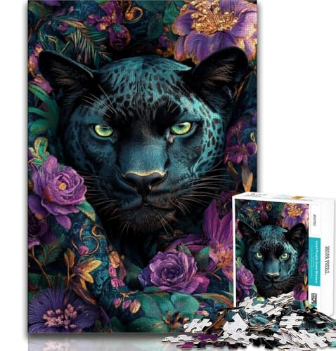Jungle Panther 1000-teiliges Puzzle für Teenager, Familienspiel zum Stressabbau, schwierige Herausforderung, tolle Geschenke und Spielzeuge, 75x50cm von GKJPOXZJ