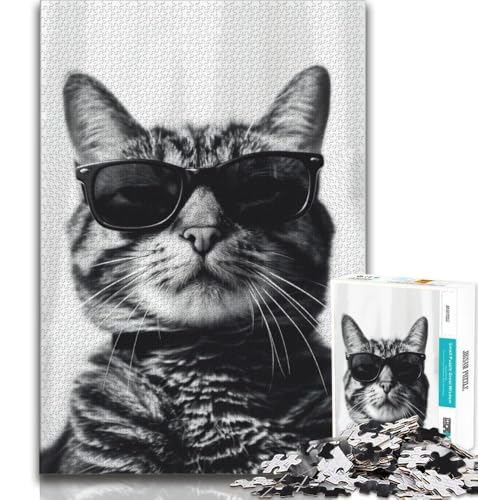 Katzen-Puzzle für Erwachsene, 1000 Teile, „Staycation Totschlag“-Puzzle mit vollständig ineinandergreifenden, zufällig geformten Teilen, 75x50cm Katzen-Puzzle für Erwachsene, 1000 Teile, „Staycation Totschlag“-Puzzle mit vollständig ineinandergreifenden, zufällig geformten Teilen, 75x50cm von GKJPOXZJ