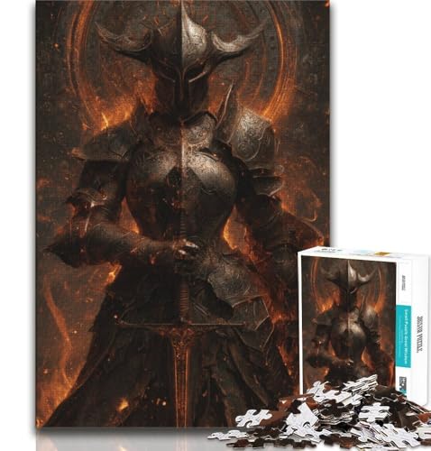 Kriegerritter-Puzzle 1000 Teile für Erwachsene, anspruchsvolles Spiel und Familienspiel, ganze Familie, 38x26cm von GKJPOXZJ
