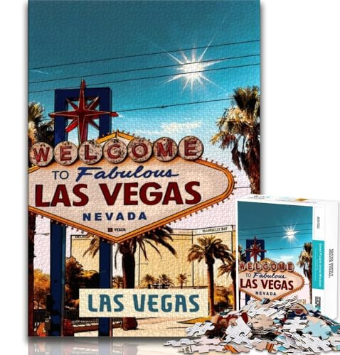 Las Vegas Puzzle 1000 Teile für Erwachsene, anspruchsvolles Spiel und Familienspiel, ganze Familie, 38x26cm Las Vegas Puzzle 1000 Teile für Erwachsene, anspruchsvolles Spiel und Familienspiel, ganze Familie, 38x26cm von GKJPOXZJ