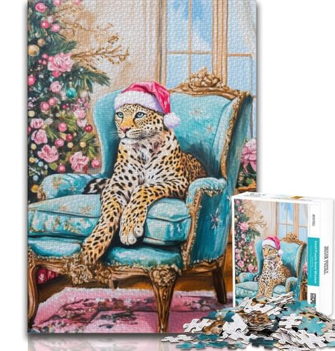 Leopard auf dem Sofa-Puzzle 1000 Teile für Erwachsene, anspruchsvolles Spiel und Familienspiel, ganze Familie, 38x26cm Leopard auf dem Sofa-Puzzle 1000 Teile für Erwachsene, anspruchsvolles Spiel und Familienspiel, ganze Familie, 38x26cm von GKJPOXZJ