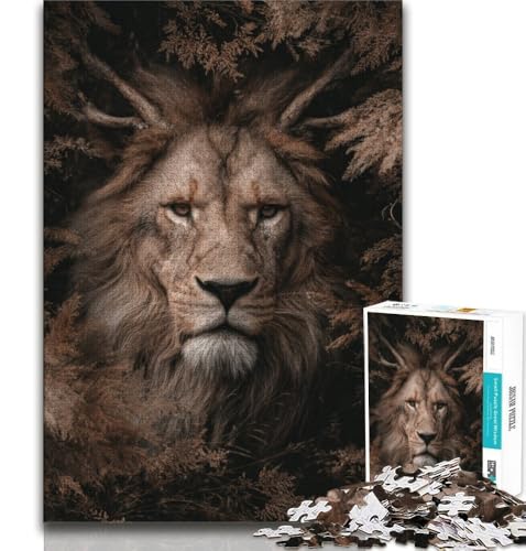 Löwentier-Puzzle mit 1000 Teilen für Erwachsene und Jugendliche, anspruchsvolles Spielspielzeug, jedes Teil ist einzigartig – anspruchsvolles Familienspaßspiel, 38x26cm von GKJPOXZJ