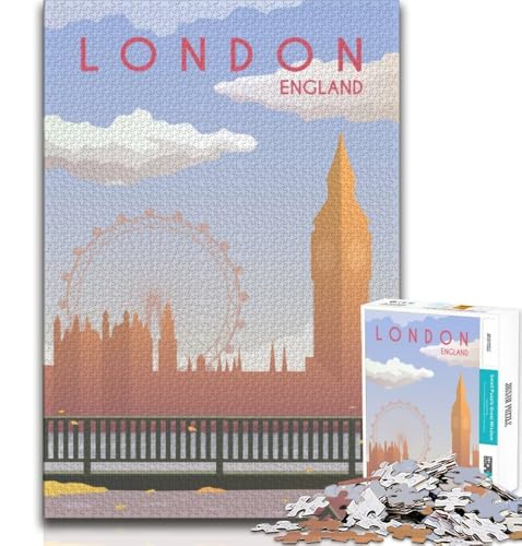 London-Puzzle für Teenager, 1000 Teile, Lernspiele, Wanddekoration, einzigartige Geburtstags, 75x50cm London-Puzzle für Teenager, 1000 Teile, Lernspiele, Wanddekoration, einzigartige Geburtstags, 75x50cm von GKJPOXZJ