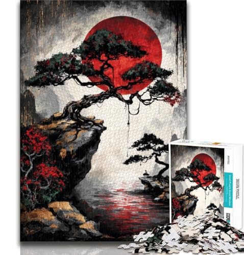 Mysteriöser Berg Fuji, Puzzle für Teenager, 1000 Teile, Familienspiel, Stressabbau, schwierige Herausforderung, Wichtelgeschenke, 75x50cm von GKJPOXZJ