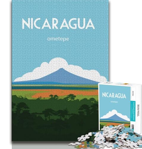 Nicaragua 1000-teiliges Puzzle für Erwachsene und Jugendliche, Spielzeug, Lernspiele, Stressabbau, geeignet als Schreibtischdekoration, 75x50cm Nicaragua 1000-teiliges Puzzle für Erwachsene und Jugendliche, Spielzeug, Lernspiele, Stressabbau, geeignet als Schreibtischdekoration, 75x50cm von GKJPOXZJ