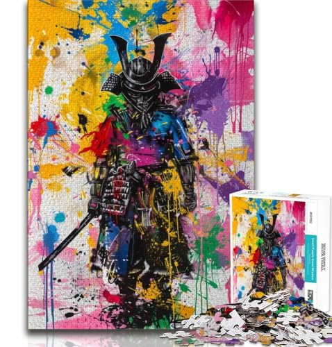Ninja-Samurai-Ölgemälde-Puzzle, 1000 Teile, für Teenager, Geschenke, Lernspiele, Heimdekoration, als Geschenk für die ganze Familie, 38x26cm Ninja-Samurai-Ölgemälde-Puzzle, 1000 Teile, für Teenager, Geschenke, Lernspiele, Heimdekoration, als Geschenk für die ganze Familie, 38x26cm von GKJPOXZJ