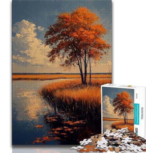 Ölgemälde-Kunst-Puzzles für Erwachsene und Teenager, Puzzle, hilft dem Gehirn, süchtig machendes Spielzeug zu trainieren, um Geduld zu fördern, geeignet für Paare, 75x50cm von GKJPOXZJ