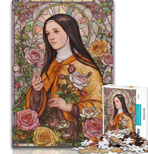 Porträt von Maria, der Mutter, Puzzle 1000 Teile für Teenager, Geschenke, Lernspiele, Heimdekoration, Angebot als Geschenk für die ganze Familie, 75x50cm Porträt von Maria, der Mutter, Puzzle 1000 Teile für Teenager, Geschenke, Lernspiele, Heimdekoration, Angebot als Geschenk für die ganze Familie, 75x50cm von GKJPOXZJ