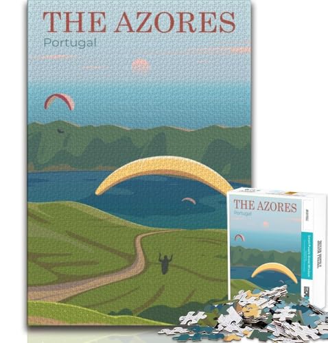 Portugal-Puzzles für Teenager, 1000 Teile, lustige Spiele, jedes Teil ist einzigartig – anspruchsvolles Familienspiel, 38x26cm von GKJPOXZJ