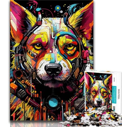 Psychedelisches Wolf-Puzzle, 1000 Teile, für Teenager, Lernspiele, Heimdekoration, als Geschenk für die ganze Familie, 38x26cm Psychedelisches Wolf-Puzzle, 1000 Teile, für Teenager, Lernspiele, Heimdekoration, als Geschenk für die ganze Familie, 38x26cm von GKJPOXZJ