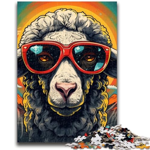 Puzzle 1000 Teile für Erwachsene, Bunte Alpakas, Teenager-Puzzles, Quizspiel, Wanddekoration, einzigartige Geburtstags (26x38cm) von GKJPOXZJ
