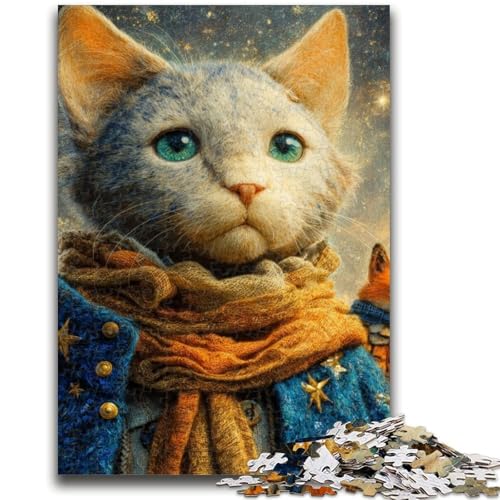 Puzzle 1000 Teile für Erwachsene, Der Kleine Prinz, Katze, 1000 Teile für Erwachsene, Lernspielzeug, Familienspiele, einzigartige Geburtstags- und Geschenkideen (75x50cm) von GKJPOXZJ