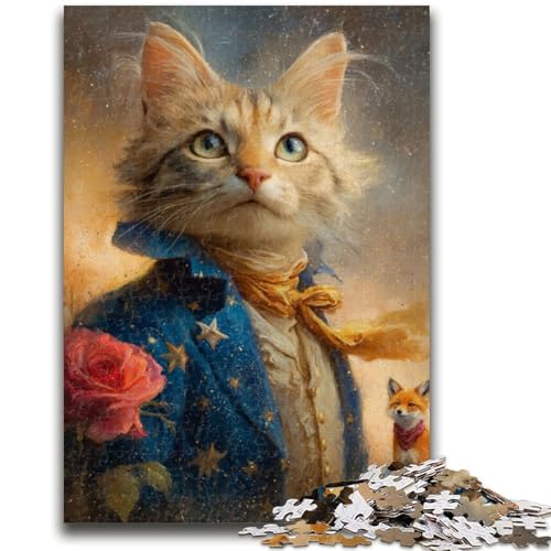 Puzzle 1000 Teile für Erwachsene, Der Kleine Prinz, Katzenpuzzle für Teenager, Lebendiges und einzigartiges Design, Entspannendes und herausforderndes Puzzle-Erlebnis, (50x75cm) von GKJPOXZJ