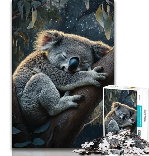 Puzzle 1000 Teile für Erwachsene, Geschenk, Tier-Koala, Stressabbau, Urlaub zu Hause, Zeit totschlagen, Liebe zwischen Paaren stärken, 38x26cm Puzzle 1000 Teile für Erwachsene, Geschenk, Tier-Koala, Stressabbau, Urlaub zu Hause, Zeit totschlagen, Liebe zwischen Paaren stärken, 38x26cm von GKJPOXZJ