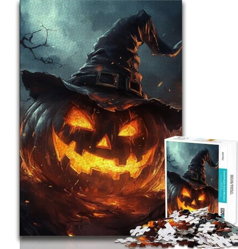 Puzzle 1000 Teile für Erwachsene, Geschenke, Kürbis, Halloween, Familienaktivität, Spaß zu Hause, Geburtstagsgeschenk, Reisegeschenke, 38x26cm Puzzle 1000 Teile für Erwachsene, Geschenke, Kürbis, Halloween, Familienaktivität, Spaß zu Hause, Geburtstagsgeschenk, Reisegeschenke, 38x26cm von GKJPOXZJ