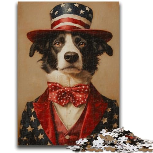Puzzle 1000 Teile für Erwachsene, Geschenke, Zirkushund, 1000 Teile für Teenager, Wichtelgeschenke für Kinder ab 14 Jahren (26x38cm) von GKJPOXZJ