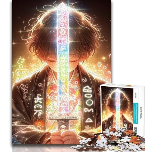 Puzzle 1000 Teile für Erwachsene, Geschenke, geheimnisvoller Ninja-Samurai, lebendiges und einzigartiges Design, entspannendes und herausforderndes Puzzle-Erlebnis, 38x26cm Puzzle 1000 Teile für Erwachsene, Geschenke, geheimnisvoller Ninja-Samurai, lebendiges und einzigartiges Design, entspannendes und herausforderndes Puzzle-Erlebnis, 38x26cm von GKJPOXZJ