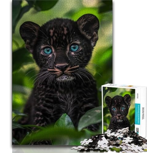 Puzzle 1000 Teile für Erwachsene, Geschenke „Black Panther Baby im Dschungel“, lebendiges und einzigartiges Design, entspannendes und herausforderndes Puzzle-Erlebnis, 38x26cm Puzzle 1000 Teile für Erwachsene, Geschenke „Black Panther Baby im Dschungel“, lebendiges und einzigartiges Design, entspannendes und herausforderndes Puzzle-Erlebnis, 38x26cm von GKJPOXZJ