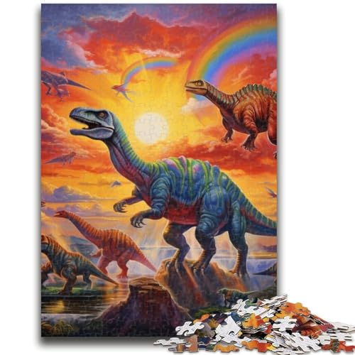 Puzzle 1000 Teile für Erwachsene, Geschenke Dinosaurierwelt, 1000 Teile für Teenager, Wichtelgeschenke für Kinder ab 14 Jahren (26x38cm) von GKJPOXZJ