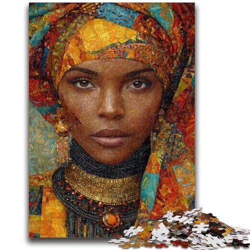 Puzzle 1000 Teile für Erwachsene, Geschenke für afrikanische Frauen, 1000 Teile für Teenager, für Lernspiele, Herausforderungsspielzeug, Geburtstagsgeschenk, Geschenke, Wandkunst (50x75cm) von GKJPOXZJ