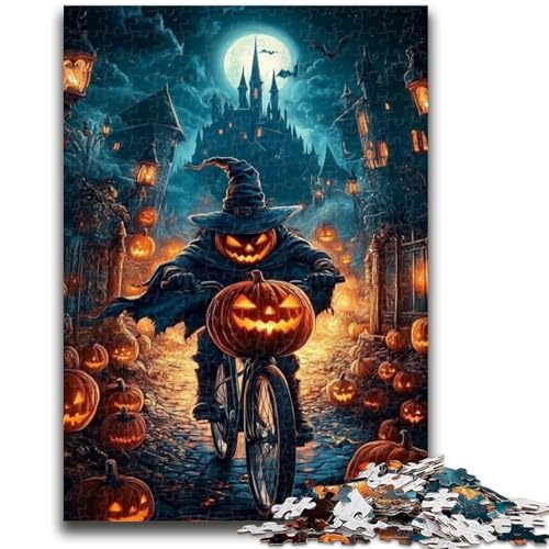 Puzzle 1000 Teile für Erwachsene, Halloween-Hexe, 1000 Teile für Teenager, lustige Spiele, Wanddekoration, einzigartige Geburtstags (50x75cm) von GKJPOXZJ