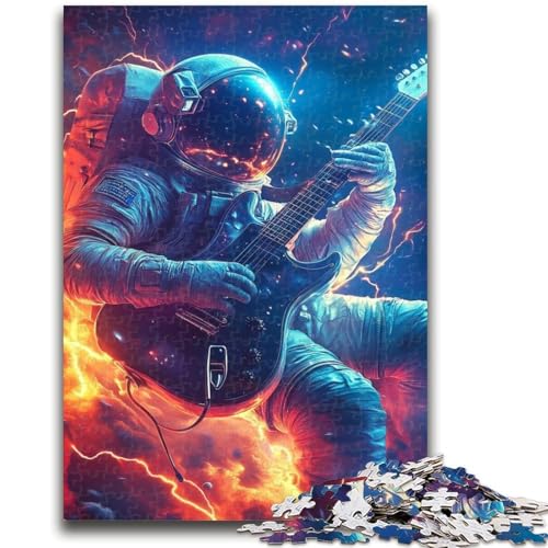Puzzle 1000 Teile für Erwachsene, Musik-Astronauten-Puzzles für Teenager, lebendiges und einzigartiges Design, entspannendes und herausforderndes Puzzle-Erlebnis, (50x75cm) von GKJPOXZJ