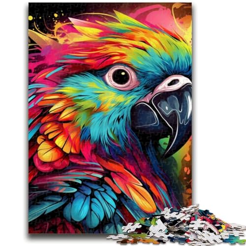 Puzzle 1000 Teile für Erwachsene, Papageien-Puzzle für Erwachsene, anspruchsvolles Spiel, Geschenke für die ganze Familie (26x38cm) von GKJPOXZJ
