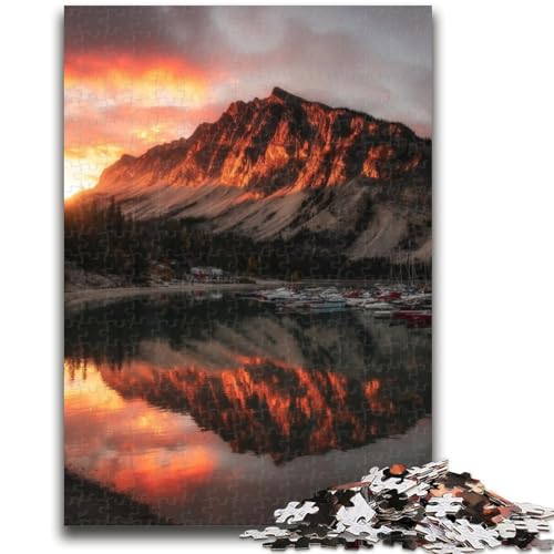 Puzzle 1000 Teile für Erwachsene, Schöne Berge und Seen, Teenager-Puzzles, Quizspiel, Wanddekoration, einzigartige Geburtstags (75x50cm) von GKJPOXZJ