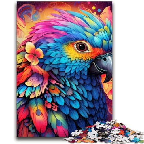 Puzzle 1000 Teile für Erwachsene, Tiere, Vögel, Papageien, 1000 Teile für Erwachsene, Lernspiele für die ganze Familie, Heimdekoration, Geschenk (50x75cm) von GKJPOXZJ