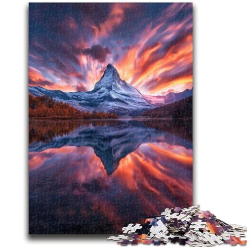 Puzzle 1000 Teile für Erwachsene, Wunderschöne Berge und Seen, anspruchsvolles Spielspielzeug, Wanddekoration, einzigartige Geburtstags (26x38cm) von GKJPOXZJ