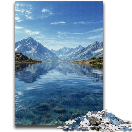 Puzzle 1000 Teile für Erwachsene, Wunderschöne Berge und Seen, anspruchsvolles Spielspielzeug, Wanddekoration, einzigartige Geburtstags (26x38cm) von GKJPOXZJ