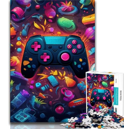 Puzzle 1000 Teile für Erwachsene, buntes Gamepad, anspruchsvolles Spiel und Familienspiel, Lernspiel für Geburtstag, Weihnachten, 38x26cm Puzzle 1000 Teile für Erwachsene, buntes Gamepad, anspruchsvolles Spiel und Familienspiel, Lernspiel für Geburtstag, Weihnachten, 38x26cm von GKJPOXZJ