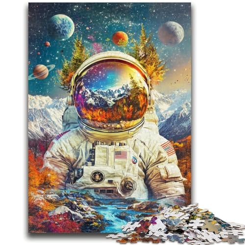 Puzzle 1000 Teile für Erwachsene Astronaut Mountains 1000-teiliges Puzzle, Lernspielzeug, Familienspiele, Geschenke für Freunde und Familie (75x50cm) von GKJPOXZJ