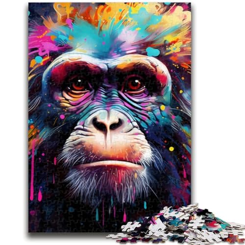 Puzzle 1000 Teile für Erwachsene und Jugendliche, AFFE, 1000-teiliges Puzzle, Lernspiel für Geburtstag, Weihnachten, für Kinder ab 14 Jahren (50x75cm) von GKJPOXZJ
