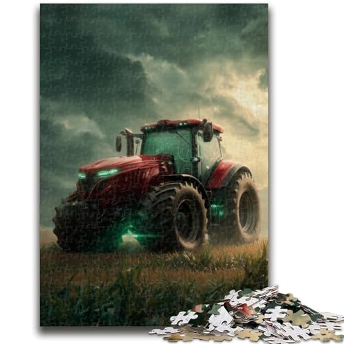 Puzzle 1000 Teile für Erwachsene und Jugendliche, Bauernhof-Traktor, 1000 Teile für Erwachsene, Spielzeug, Lernspiele, Stressabbau, einzigartige Geburtstags- und Geschenkideen (26x38cm) von GKJPOXZJ