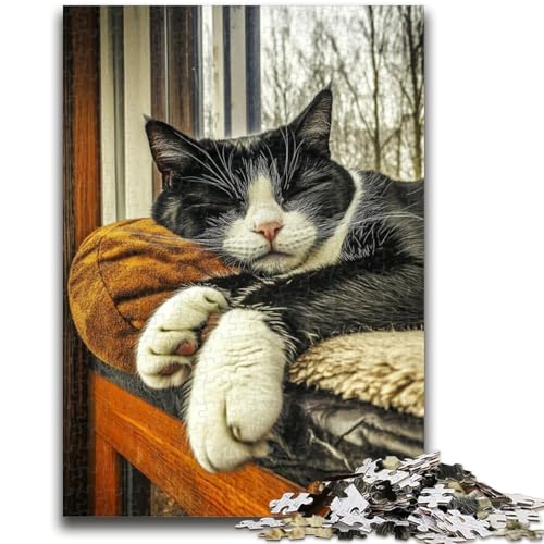 Puzzle 1000 Teile für Erwachsene und Jugendliche, Bauernhofkatzen-Puzzle, Geburtstagsgeschenk, Geschenke, Wandkunst, für Kinder ab 14 Jahren, (38x26cm) von GKJPOXZJ