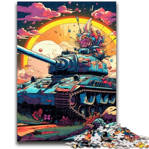 Puzzle 1000 Teile für Erwachsene und Jugendliche, Blumentank, 1000-teiliges Puzzle, Lernspiel für Geburtstage, Weihnachten, für Kinder ab 14 Jahren (26x38cm) von GKJPOXZJ