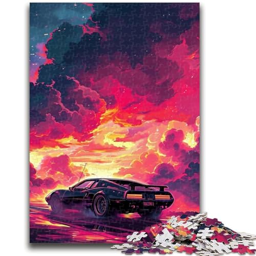 Puzzle 1000 Teile für Erwachsene und Jugendliche, Bunte Klassische Sportwagen, 1000 Teile für Erwachsene, Lernspiele, Heimdekoration, Geburtstagsgeschenk, Geschenke, Wandkunst, (38x26cm) von GKJPOXZJ
