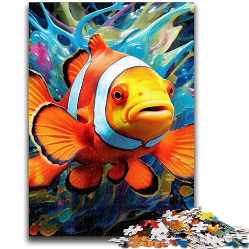 Puzzle 1000 Teile für Erwachsene und Jugendliche, Clownfisch-Puzzle, 1000-teiliges Lernspiel für Geburtstage und Weihnachten, ab 14 Jahren (26x38cm) von GKJPOXZJ