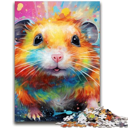 Puzzle 1000 Teile für Erwachsene und Jugendliche, Hamster-Puzzle, 1000 Teile, Lernspiel für Geburtstag, Weihnachten, ab 14 Jahren (26x38cm) von GKJPOXZJ