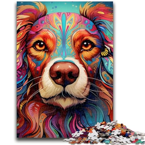 Puzzle 1000 Teile für Erwachsene und Jugendliche, Hundepuzzles für Jugendliche, geeignet als Schreibtischdekoration für Kinder ab 14 Jahren (50x75cm) von GKJPOXZJ