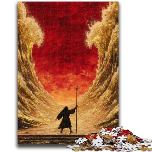 Puzzle 1000 Teile für Erwachsene und Jugendliche, Jesus im Ozean, 1000 Teile für Erwachsene, Stressabbau, schwierige Herausforderung, Wichtelgeschenke (38x26cm) von GKJPOXZJ